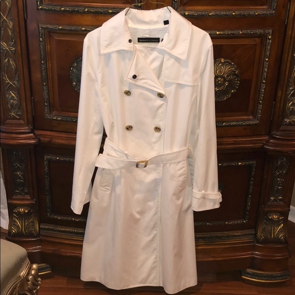 Dana Buchman Jackets & Blazers - White trench coat